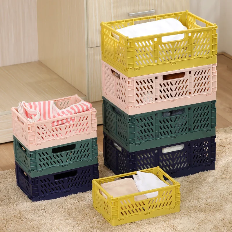 Kitchen Gadgets And Toys - Foldable Storage Basket Wardrobe Organizer Box