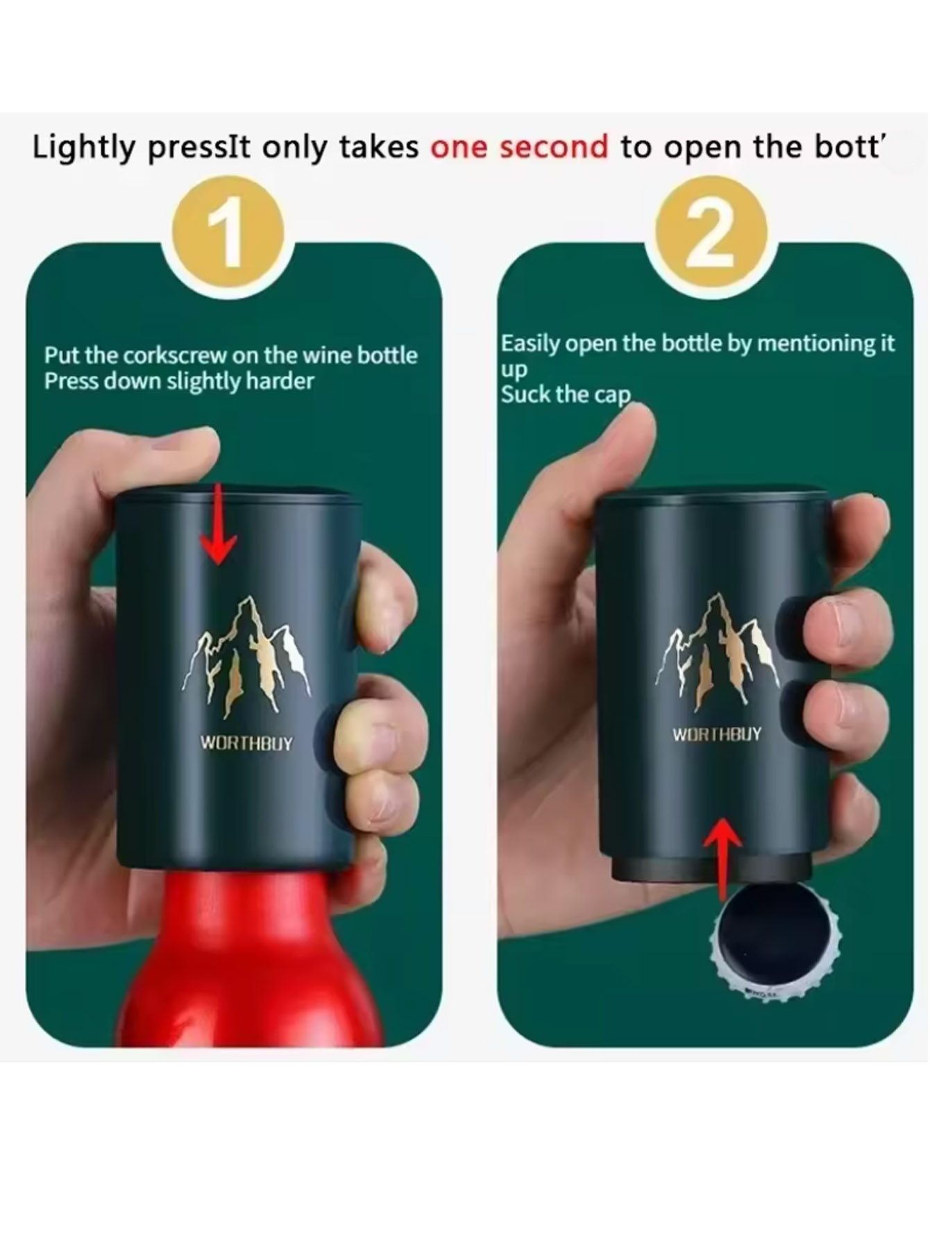 Kitchen Gadgets And Equipment - 1Pcs Automatic Beer Bottle Opener Stainless