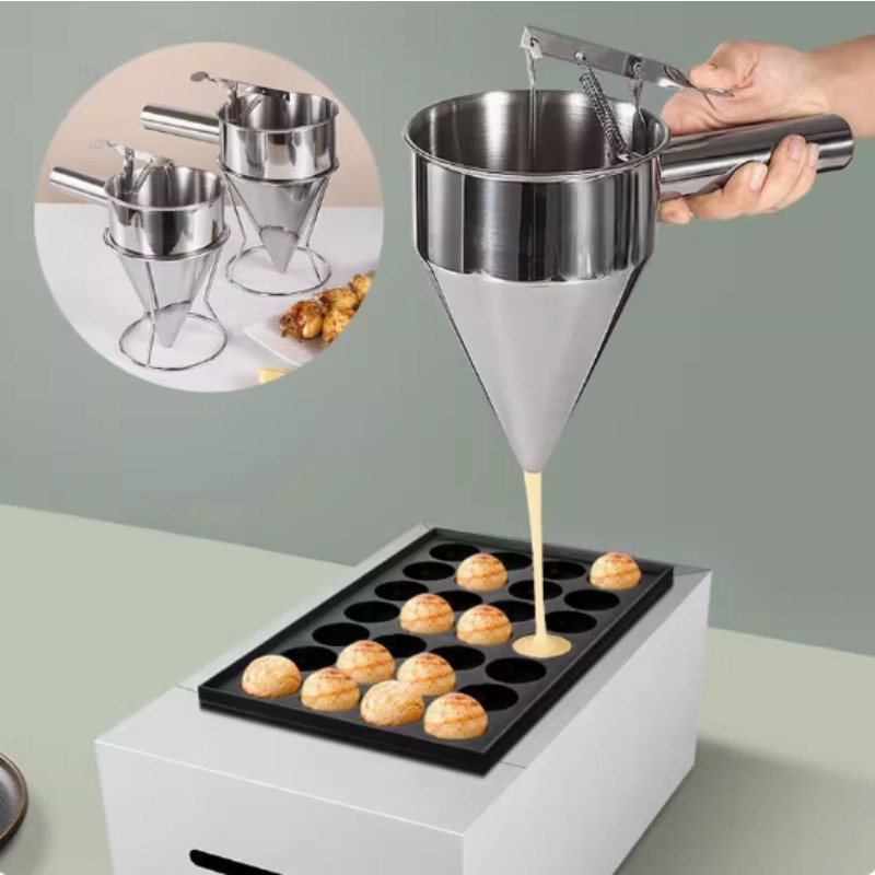 Kitchen Gadgets And Equipment - 600/1200ML Stainless Steel Liquid Funnel Dispenser,