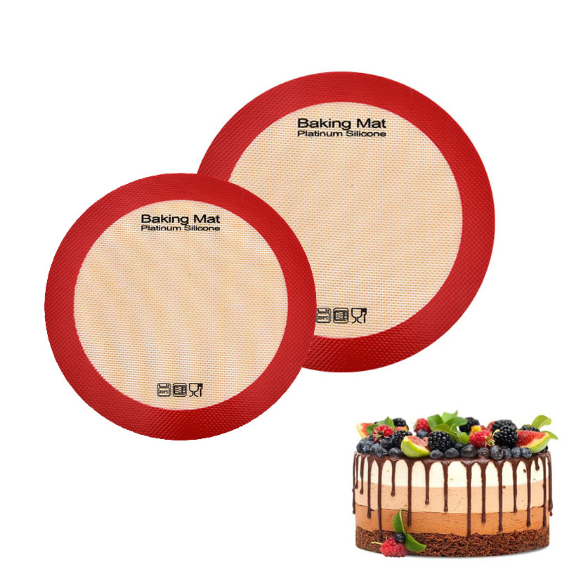Silicone Baking Mat - Round Silicone Baking Mat,Non-Stick Reusable Air