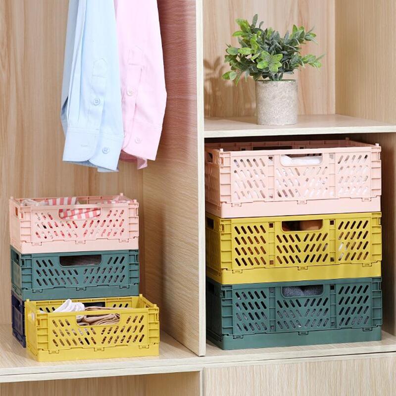 Kitchen Gadgets And Toys - Foldable Storage Basket Wardrobe Organizer Box