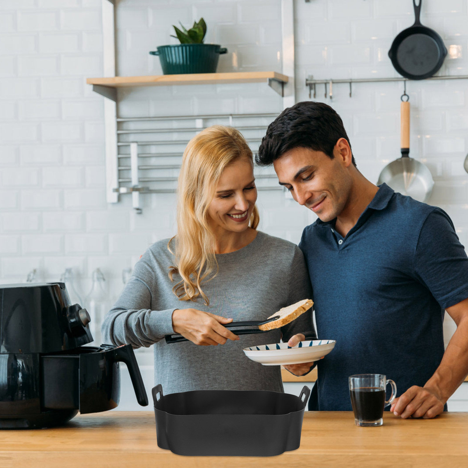 Silicone Baking Mat - Air Fryer Silicone Liner Reusable Non