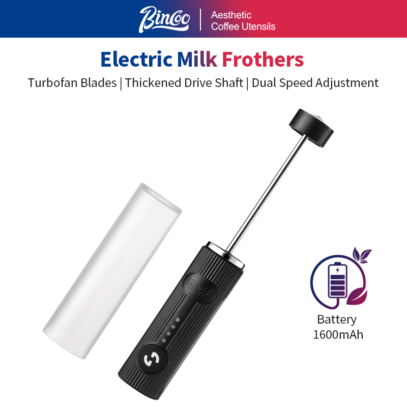 Kitchen Gadgets And Equipment - BINCOO Electric Coffee Frother USB Rechargeable