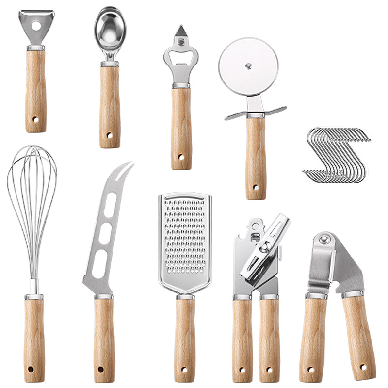 Kitchen Gadgets And Toys - Kitchen Gadget Cooking Utensils Wooden Handle