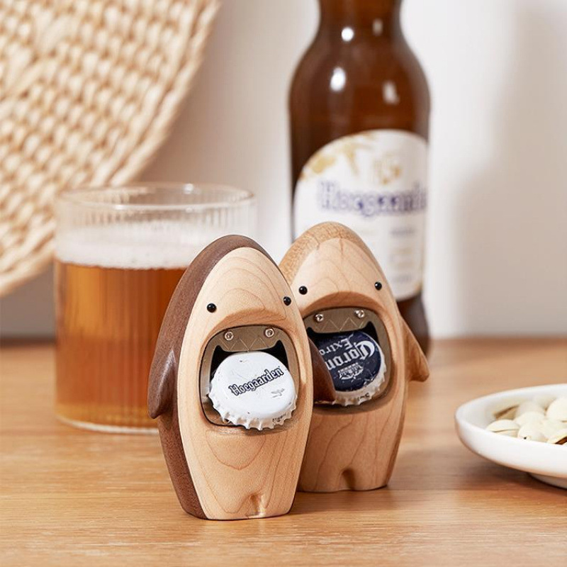 Creative Wooden Shark Bottle O - Kitchen Gadgets For Gifts ulasan dan harga