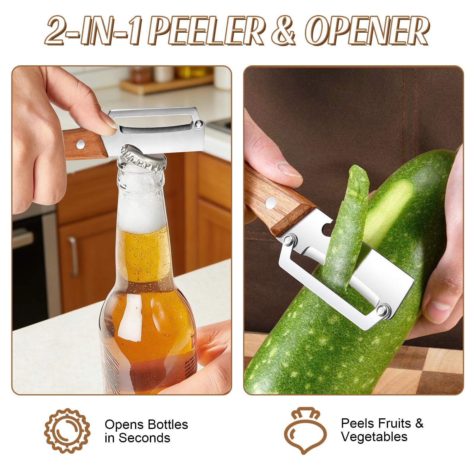 3-in-1 Vegetable Peeler with W - Kitchen Gadgets And Equipment ulasan dan harga