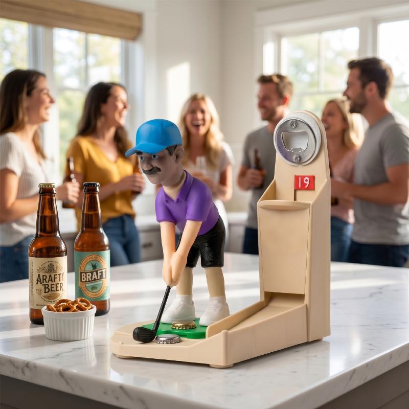 ㈅Golfer Figurine Beer Bottle O - Kitchen Gadgets For Gifts ulasan dan harga