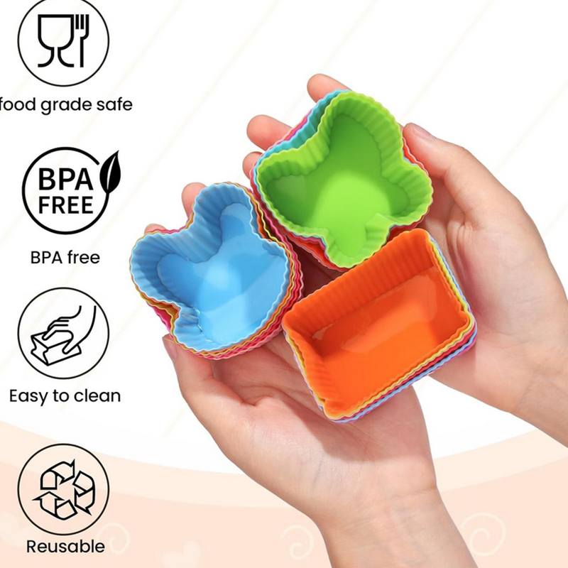 8PCS Silicone Lunch Box Divide - Silicone Baking Mat ulasan dan harga